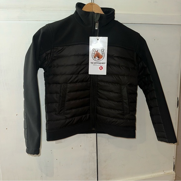 NWT The American West Black Puffer Soft Shell Jacket Size: XL fits like a 8/10 - Picture 1 of 7